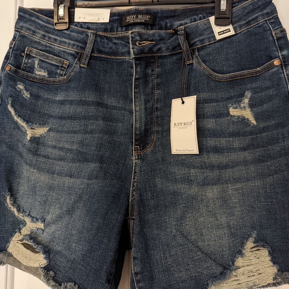 Judy Blue High-Waisted denim shorts